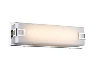 Cermack St. 26''  LED Resctangular  Vanity Bath Bar in Polished Chrome with Frosted Glass Panel (4450|HF1118-CH)