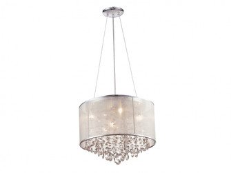Riverside Dr. 17''W Drum Pendant in Silver (4450|HF1504-SLV)