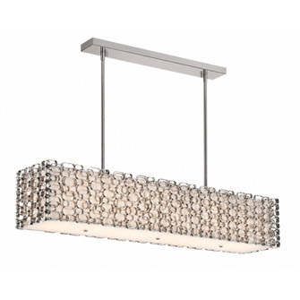 Ventura Blvd. 38''W Linear Chain-Link Chandelier in Polished Nickel (4450|HF1701-PN)