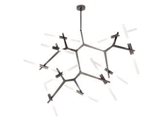San Vicente 20-Light 62''W Geometric Chandelier in Dark Bronze (4450|HF8061-20-DBZ)