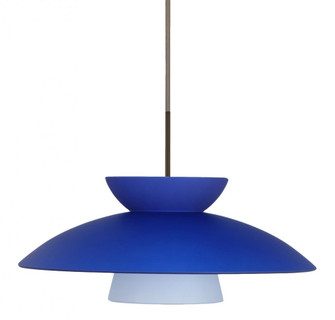 Besa Trilo 15 Pendant Bronze Blue Matte 1x75W Medium Base (127|1JC-451323-BR)