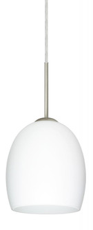 Besa Lucia Pendant Satin Nickel Opal Matte 1x75W Medium Base (127|1JT-169707-SN)