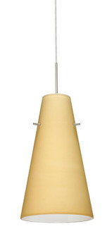 Besa Cierro Pendant Satin Nickel Vanilla Matte 1x100W Medium Base (127|1JT-4124VM-SN)