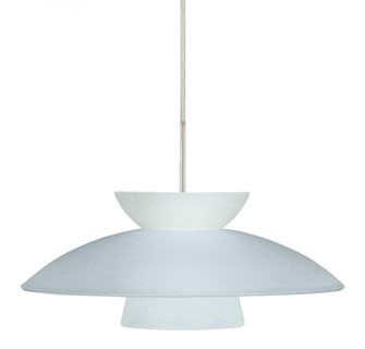 Besa Trilo 15 Pendant Satin Nickel Frost 1x75W Medium Base (127|1JT-451325-SN)