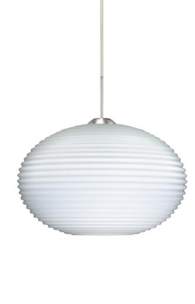 Besa Pendant Pape 12 Satin Nickel Opal Ribbed 1x75W Medium Base (127|1JT-491307-SN)