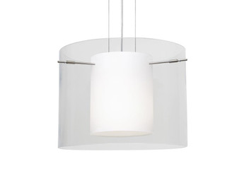 Besa Pendant Pahu 16 Satin Nickel Clear/Opal 1x150W Medium Base A21 (127|1KG-C00707-SN)