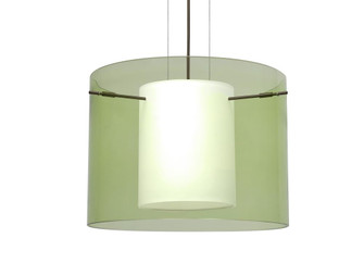 Besa Pendant Pahu 16 Bronze Transparent Olive/Opal 1x150W Medium Base A21 (127|1KG-L00707-BR)