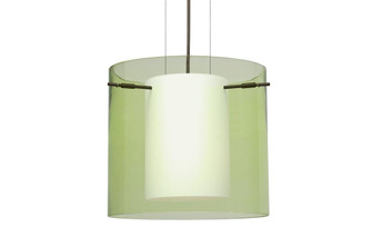 Besa Pendant Pahu 12 Bronze Transparent Olive 1x100W Medium Base (127|1KG-L18407-BR)