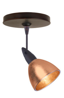 Besa Spotlight Divi Bronze Copper Foil 1x50W Halogen Mr16 (127|1SP-1758CF-BR)