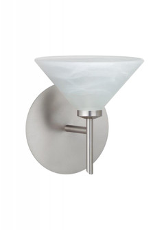 Besa Wall Kona Satin Nickel Marble 1x40W G9 (127|1SW-117652-SN)