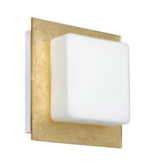 Besa Wall Alex Chrome Opal/Gold Foil 1x50W G9 (127|1WS-7735GF-CR)