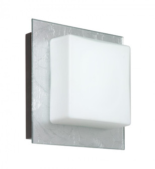 Besa Wall Alex Bronze Opal/Silver Foil 1x50W G9 (127|1WS-7735SF-BR)