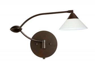 Besa Wall Kona Bronze White 1x50W Halogen Gy6.35 (127|1WU-117607-BR)
