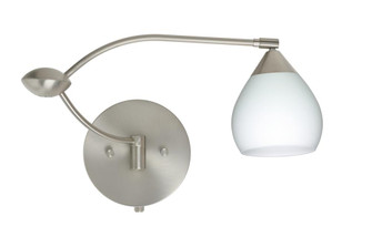 Besa Wall Tay Tay Satin Nickel Opal Matte 1x50W Halogen Gy6.35 (127|1WU-560507-SN)
