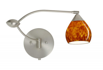 Besa Wall Tay Tay Satin Nickel Amber Cloud 1x50W Halogen Gy6.35 (127|1WU-560518-SN)