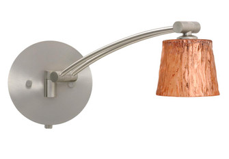 Besa Wall Nico 3 Satin Nickel Stone Copper Foil 1x50W Halogen Gy6.35 (127|1WW-5145CF-SN)