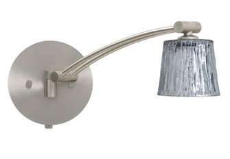 Besa Wall Nico 3 Satin Nickel Stone Silver Foil 1x50W Halogen Gy6.35 (127|1WW-5145SF-SN)
