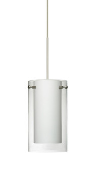 Besa Pendant Pahu 4 Satin Nickel Clear/Opal 1x35W Halogen (127|1XC-C44007-SN)