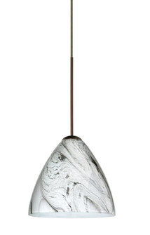 Besa Pendant Mia Bronze Marble Grigio 1x50W Halogen (127|1XP-1779MG-BR)