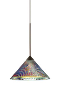 Besa Pendant Swirl Bronze Dicro Swirl 1x50W MAX GY6.35 Base (127|1XT-550493-BR)