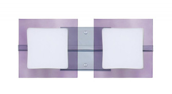 Besa Wall Alex Chrome Opal/Amethyst 2x50W G9 (127|2WS-773591-CR)