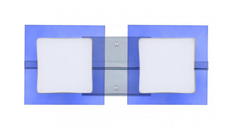 Besa Wall Alex Chrome Opal/Blue 2x50W G9 (127|2WS-773592-CR)