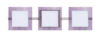 Besa Wall Alex Satin Nickel Opal/Amethyst 3x50W G9 (127|3WS-773591-SN)