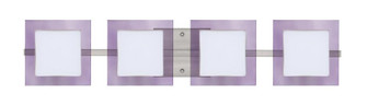 Besa Wall Alex Satin Nickel Opal/Amethyst 4x50W G9 (127|4WS-773591-SN)