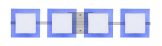 Besa Wall Alex Satin Nickel Opal/Blue 4x50W G9 (127|4WS-773592-SN)