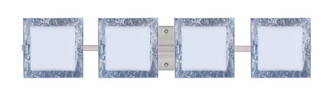 Besa Wall Alex Satin Nickel Opal/Silver Foil 4x50W G9 (127|4WS-7735SF-SN)