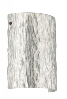 Besa Wall Tamburo Stone Bronze Stone Silver Foil 1x75W Medium Base (127|7090SF-BR)