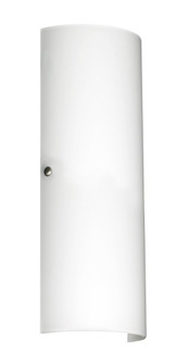 Besa Wall Torre 18 Satin Nickel White Matte 2x75W Medium Base (127|819307-SN)