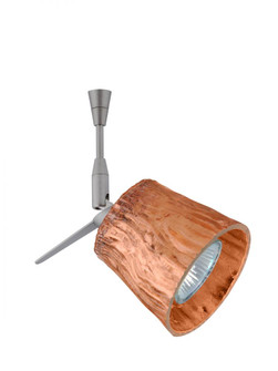 Besa Spotlight Nico 3 Satin Nickel Stone Copper Foil 1x50W Halogen Mr16 (127|SP-5145CF-SN)