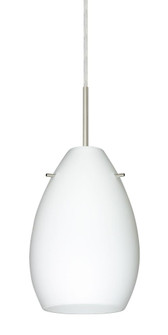 Besa Pendant Pera 6 Satin Nickel Opal Matte 1x50W E12 base (127|1BT-171307-SN)