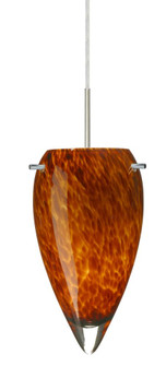 Besa Juli Pendant Satin Nickel Amber Cloud 1x100W Medium Base (127|1JC-412518-SN)