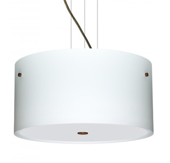 Besa Pendant Tamburo 16 Bronze Opal Matte 3x100W Medium Base (127|1KV-400807-BR)