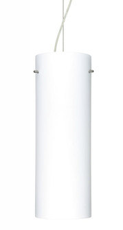 Besa Pendant Stilo 18 Satin Nickel Opal Matte 1x150W Medium Base A21 (127|1KX-412807-SN)
