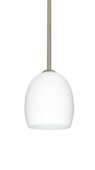 Besa Lucia Stem Pendant Satin Nickel Opal Matte 1x75W Medium Base (127|1TT-169707-SN)