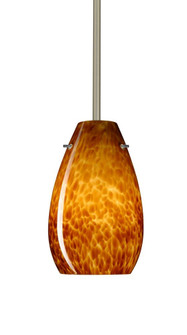 Besa Pera 9 Stem Pendant Satin Nickel Amber Cloud 1x100W Medium Base (127|1TT-412618-SN)