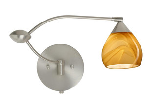 Besa Wall Tay Tay Satin Nickel Honey 1x50W Halogen Gy6.35 (127|1WU-5605HN-SN)