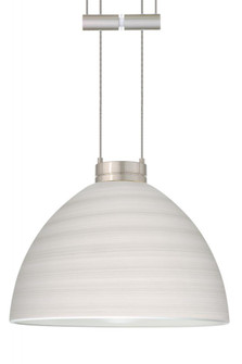 Besa Pendant Brella Satin Nickel Chalk 1x50W Halogen (127|1XA-4679KR-SN)