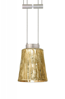 Besa Pendant Nico 4 Satin Nickel Stone Gold Foil 1x35W Halogen (127|1XA-5125GF-SN)