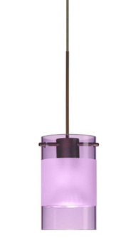 Besa Pendant Scope Bronze Amethyst/Frost 1x50W Halogen Mr16 (127|1XP-6524EA-BR)