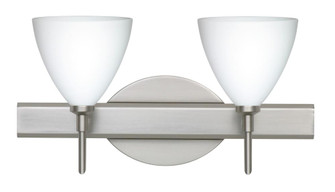 Besa Wall Mia Satin Nickel Opal Matte 2x40W G9 (127|2SW-177907-SN)