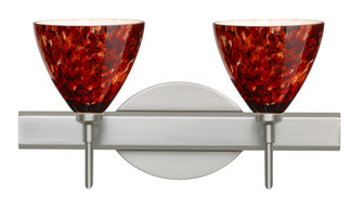 Besa Wall Mia Satin Nickel Garnet 2x40W G9 (127|2SW-177941-SN)