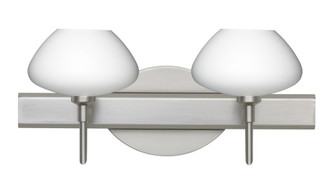 Besa Wall Peri Satin Nickel Opal Matte 2x40W G9 (127|2SW-541007-SN)