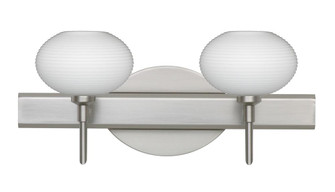 Besa Wall Lasso Satin Nickel Opal Matte 2x40W G9 (127|2SW-561207-SN)