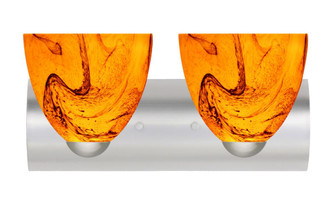 Besa Wall Sasha Satin Nickel Habanero 2x75W Medium Base (127|2WZ-7572HB-SN)