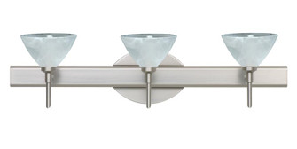 Besa Wall Domi Satin Nickel Marble 3x40W G9 (127|3SW-174352-SN)