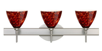 Besa Wall Mia Satin Nickel Garnet 3x40W G9 (127|3SW-177941-SN)